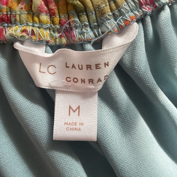 LC Lauren Conrad medium off shoulder floral dress - Picture 8 of 11